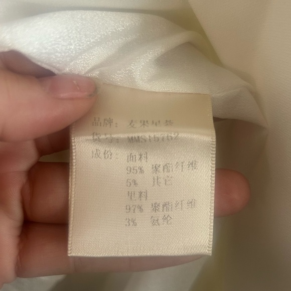 Mangostice size S,Elegant White Feather-Trimmed Women's Coat with pockets - Picture 8 of 12